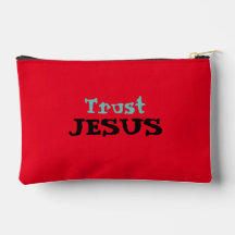 Christian Cote "Trust Jesus" Floral em Vermelho