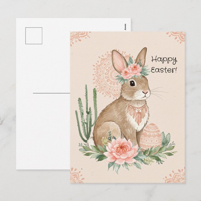 Christian Easter Bunny - Cartão Postal (Frente/Verso)