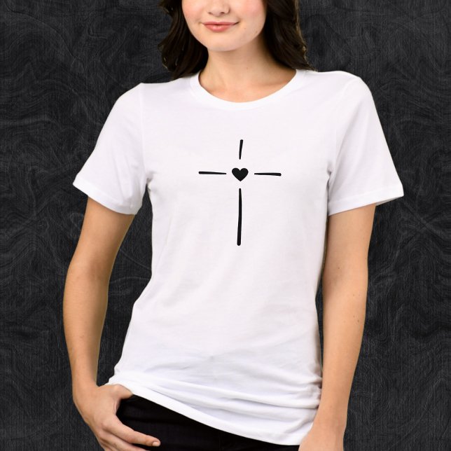 Christian Faith ama garotas cardíacas T-Shirt (Criador carregado)