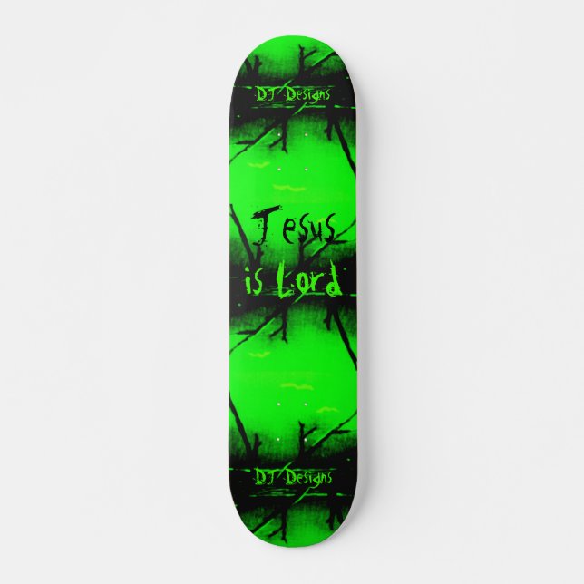 Christian Faith Jesus é Lord Skateboard (Frente)