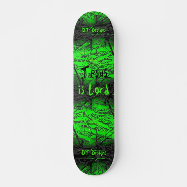 Christian Faith Jesus é Lord Skateboard (Frente)