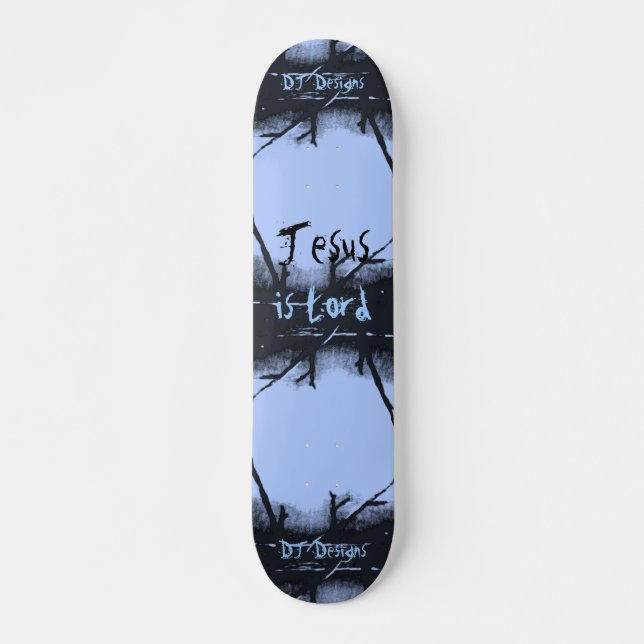 Christian Faith Jesus é Lord Skateboard (Frente)