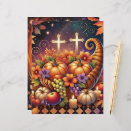 Christian Halloween Cornucopia Scrapbook