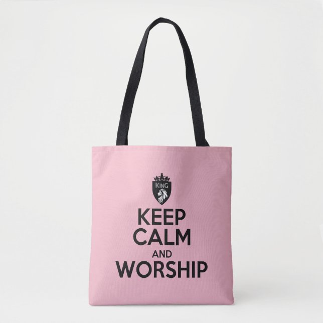 Christian KEEP CALM E CULTO Tote Bag (Frente)