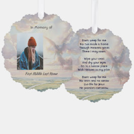 Christian Memorial Keepsake Angel Sky Clouds