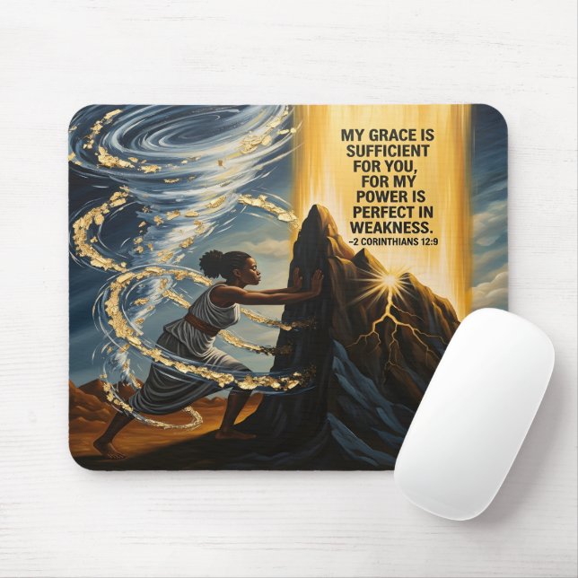 Christian Mouse Pad For Black Women (Com mouse)