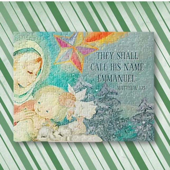 Christian Natividade Scene Jigsee Quebra-cabeça (Criador carregado)