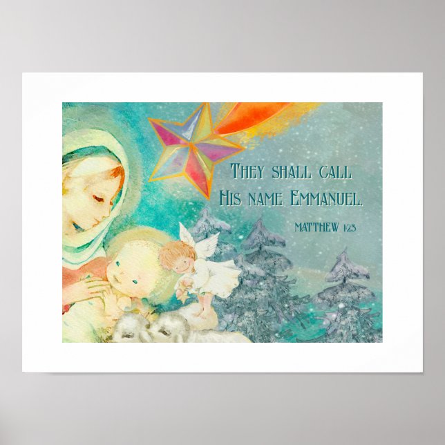 Christian, poster de Natal baseado na fé (Frente)