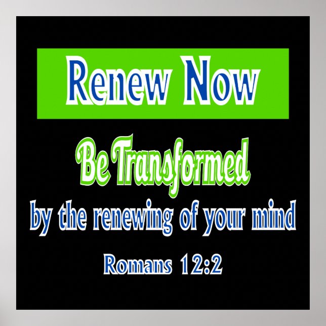 Christian Renew Now Poster (Frente)
