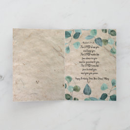 Christian Themed Folheou Cartão de Saudação de Ani