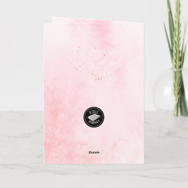 Christian Themed Folheou Cartão de Saudação de Ani (Verso)