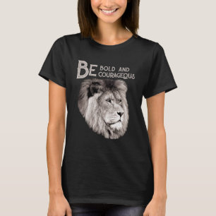 Christian Top Lion Seja Bold Corajosa Escritura Bi