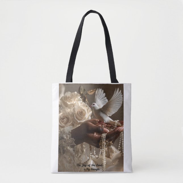 Christian Tote Bags, bolsa cristão reutilizável (Frente)