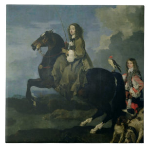 Christina da suecia (1626-89) a cavalo, 1653 (