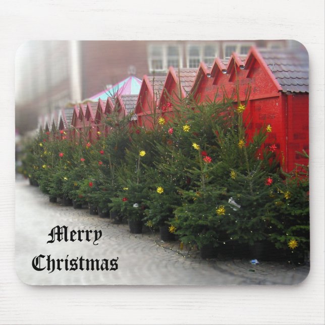 Christkindlmarket alemão - Mousepad de Natal (Frente)