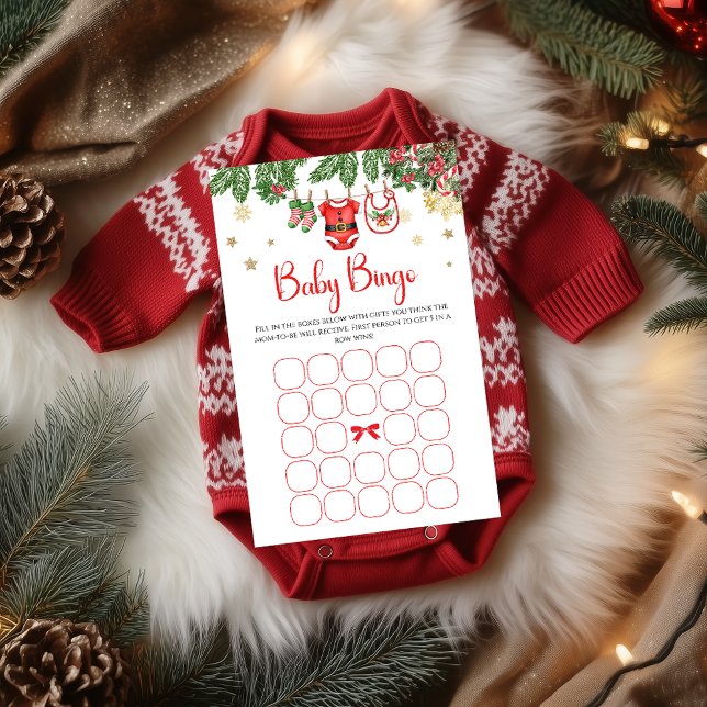 Christmas Baby Shower Bingo Game (Criador carregado)