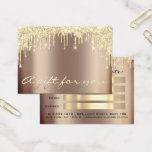 Christmas Beauty Salon Gold Gift Certificate Drips<br><div class="desc">florenceK design
Luxurious glamorous look.</div>