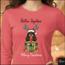 Christmas Black Tan Cocker Spaniel Gift Graphic