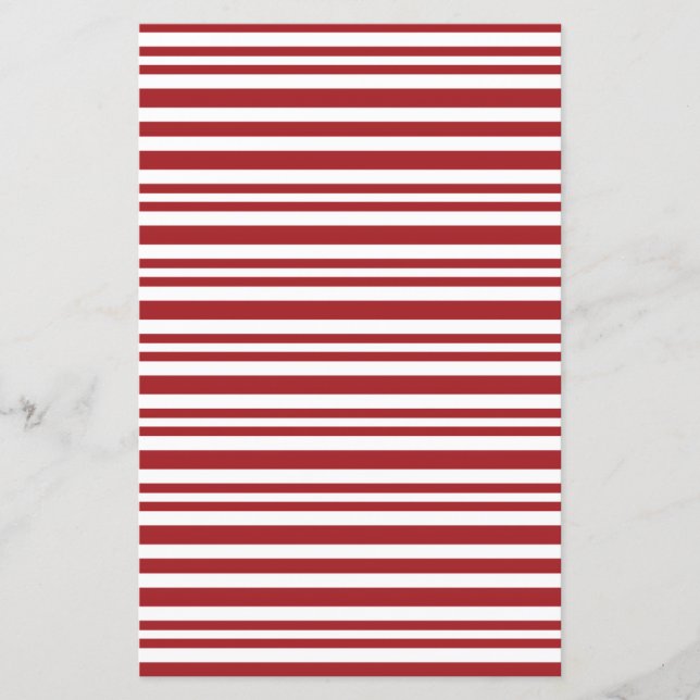 Christmas Candy Cane Stripes Scrapbook Paper (Frente)