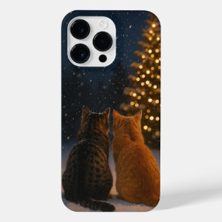 Christmas Cat Couple iPhone Case 14 Pro Max