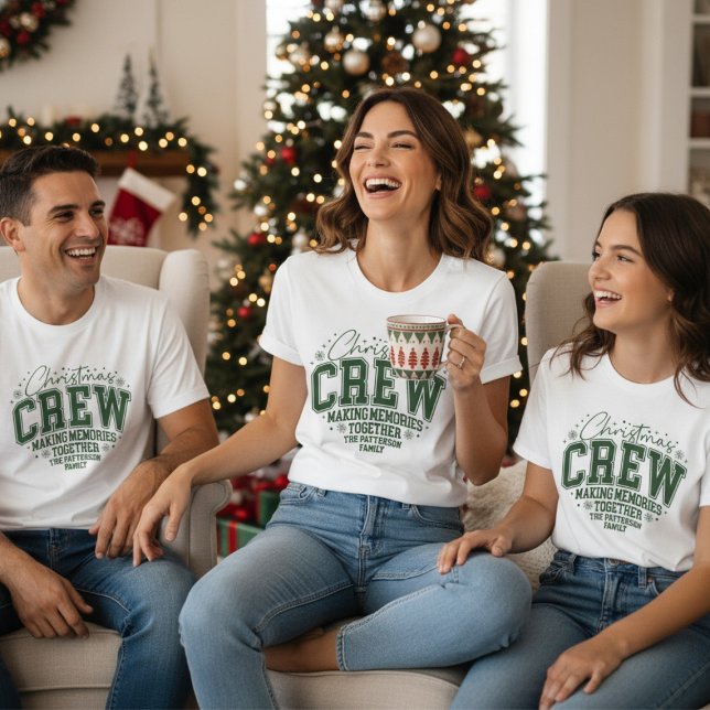 Christmas Crew Personalized Family Name (Criador carregado)