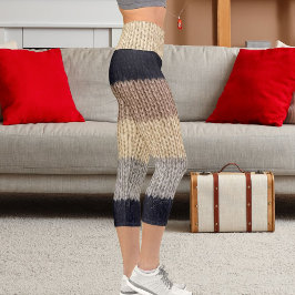 Christmas Deer Graphic Embroidery Wool Stripe Knit