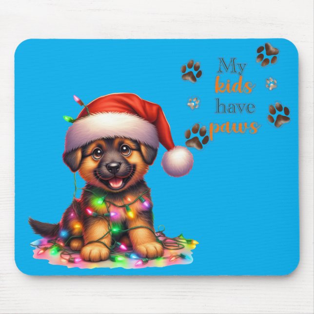 Christmas dog Mousepad  (Frente)