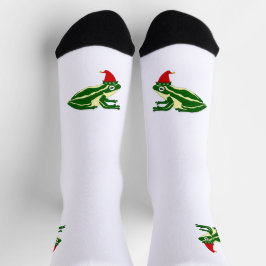 Christmas Frog Crew Socks