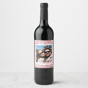 *Christmas Graffiti* da etiqueta do vinho da foto