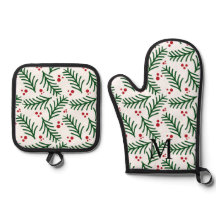Christmas Greenery Berries INITIAL Modern Holiday