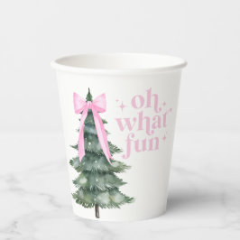 Christmas Holiday Party Oh What Fun Pink