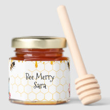 Christmas Honey Jar Gift | Holiday Sweetness favor