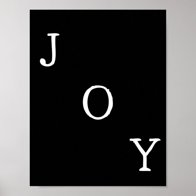 Christmas Joy Holiday Quote Poster (Frente)