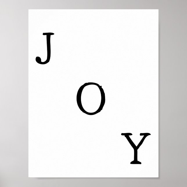 Christmas Joy Holiday Quote Poster (Frente)