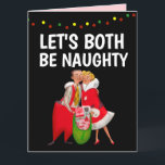 CHRISTMAS NAUGHTY ROMANTIC GREETING CARTÃO<br><div class="desc">CARTÃO DE NATAL ROMÂNTICO DO BOTE DE VAMOS SEJA INCRÍVEL</div>