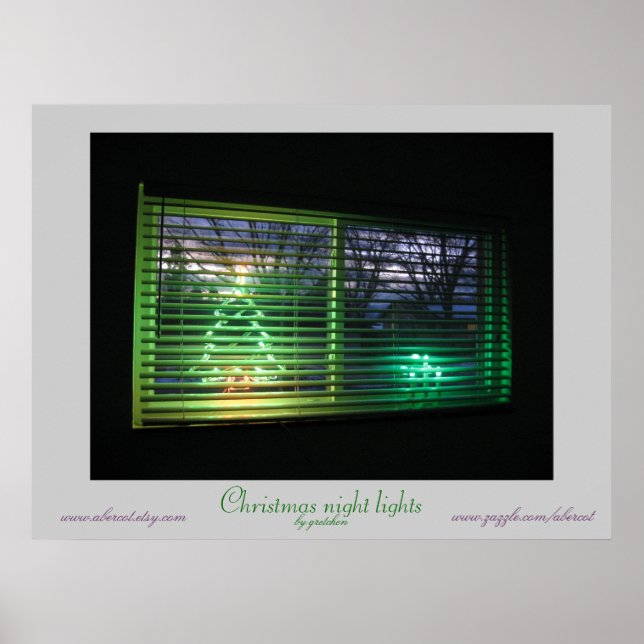 Christmas Night Lights Poster (Frente)