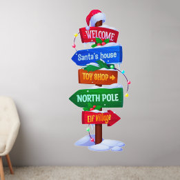 Christmas North Pole Sign Board