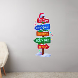 Christmas North Pole Sign Board