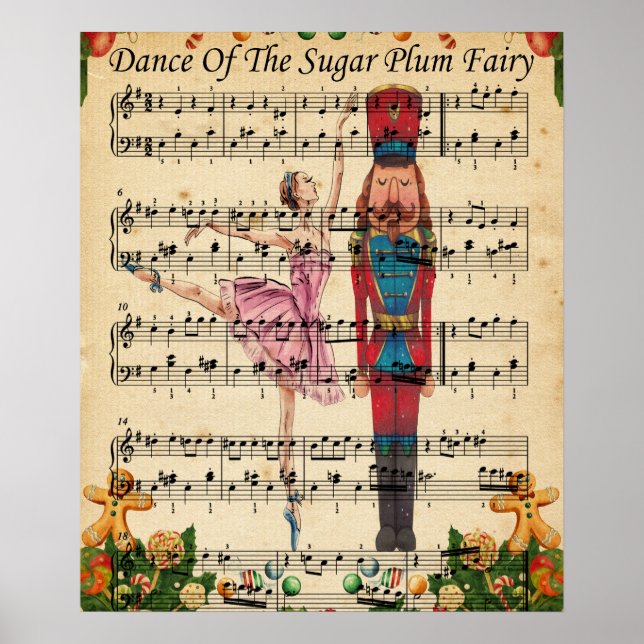 Christmas Nutcracker Ballet Poster (Frente)