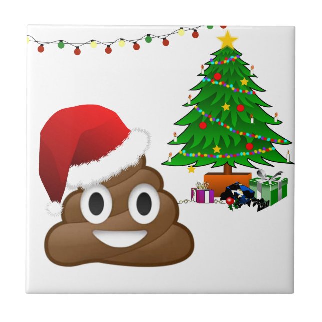 christmas poo emoji (Frente)