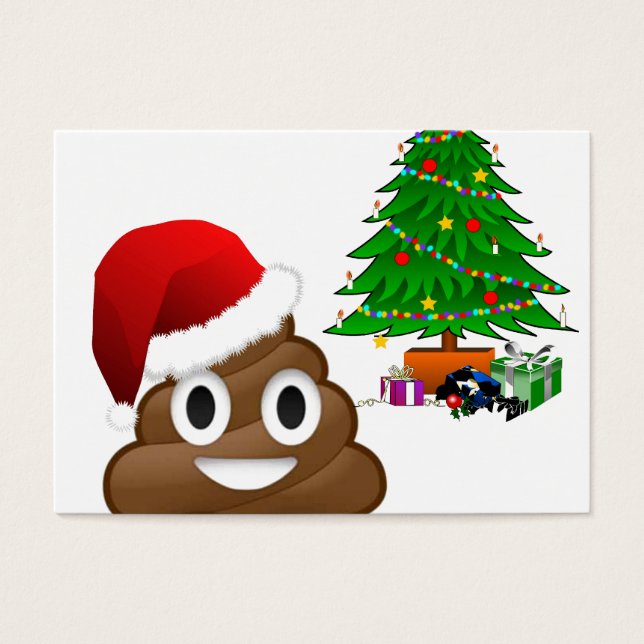 christmas poo emoji (Frente)