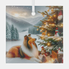 Christmas Shetland Sheepdog Holiday 