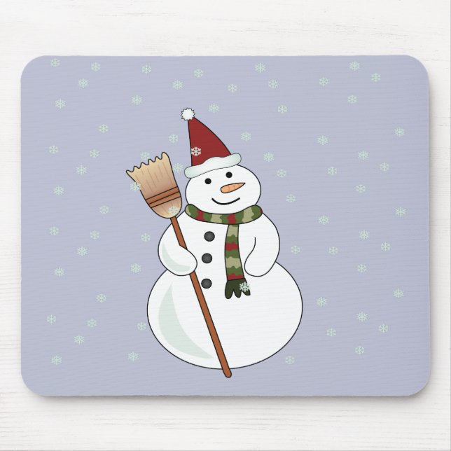 Christmas Snowman Mousepad (Frente)