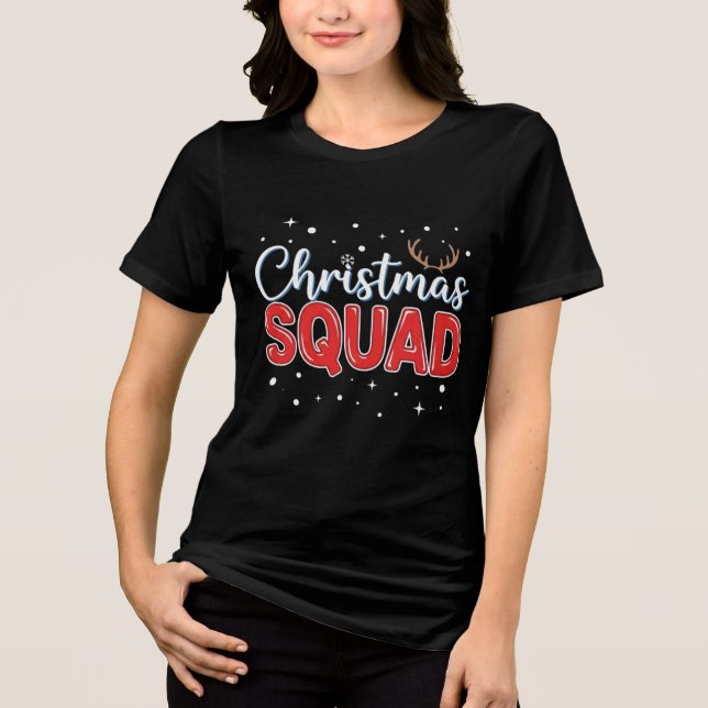 Christmas Squad | Fun Matching Holiday Team Design (Frente)