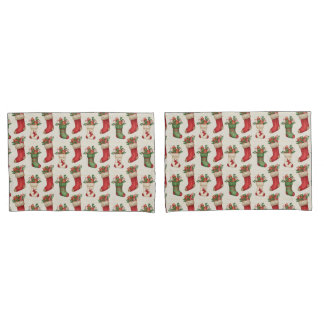 Christmas Stockings Seamless Pattern