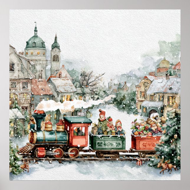 Christmas train poster (Frente)
