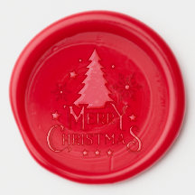 Christmas Tree Wax Seal Sticker