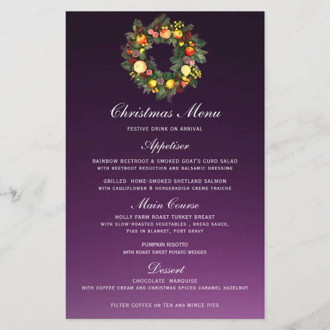 CHRISTMAS WREATH | MENU NATAL (Frente)
