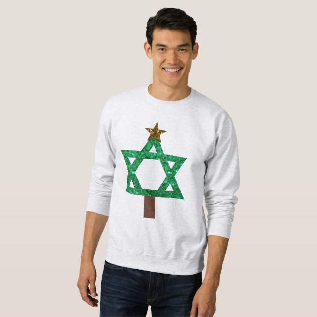christmukkah christmas tree mede camisa (Frente Completa)