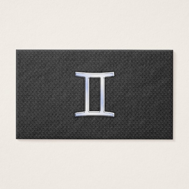 Chrome Como Gemini Sinal Zodiac (Frente)